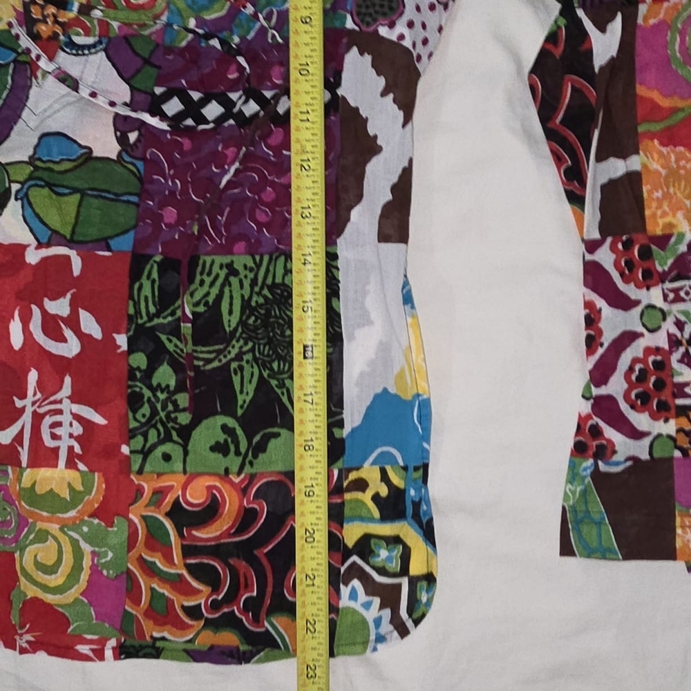 Multicolor Patchwork Blouse - Picture 6 of 6